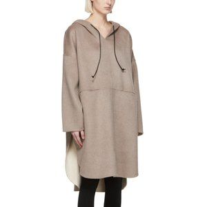 Toteme Taupe Wool Cashmere Pullover Coat XXS